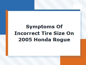 Detecting Tire Size Issues on Honda Pilot Models